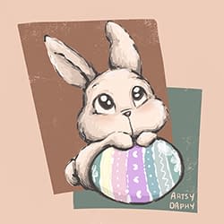 adorable easter bunny rabbit